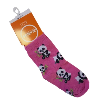 Meia Infantil Estampada Cano Alto Selene 2010 Feminina