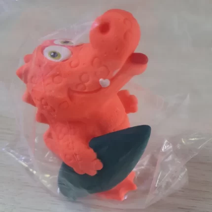 Mordedor Jacaré em Látex La Toy 790829 – Laranja