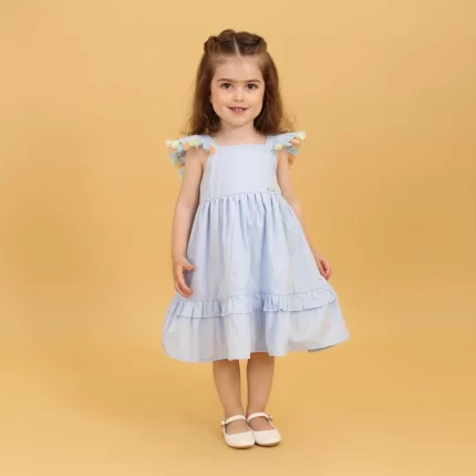 Vestido Festa CELESTE Brunisa 061 Feminino – Azul Claro