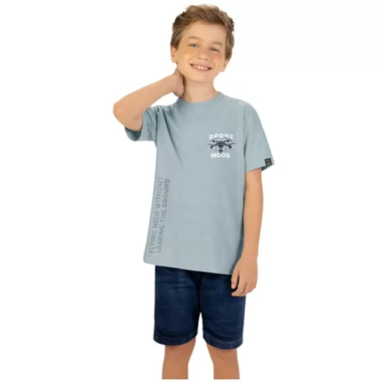 Camiseta Manga Curta Masculina DRONE MOOD Kyly 1001365