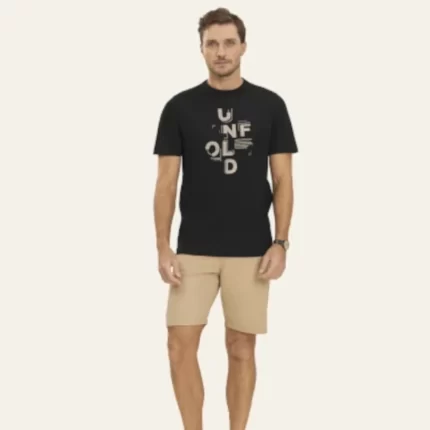Camiseta Manga Curta Masculina UnFOLD Diametro D010455 – Preto