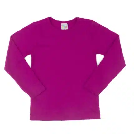 Blusa Manga Longa Básica em Malha Ribana Have Fun 24142 Feminina