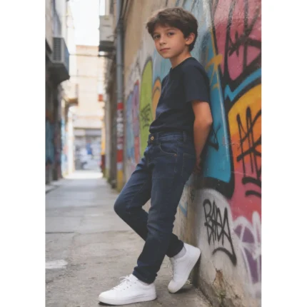 Calça Jeans Comfort Masculina Mania Kids 3391 – Índigo Blue