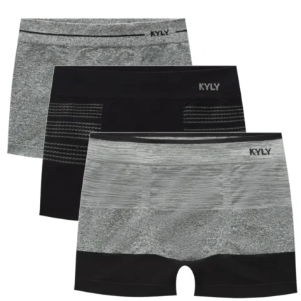 Kit 3 Cuecas Boxer Comfort Kyly 1000857 Masculino