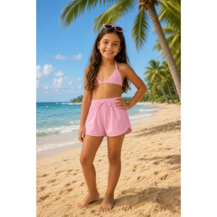 Short Saída de Praia LISO FPS 50+ Cinti 62160 Feminino – Rosa